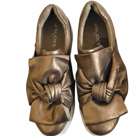 J/SLIDES Shoes - 🍃J Slides | Bow Platform Slip On Shoes